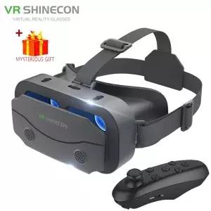 VR 안경 가상 현실 헤드셋 바이어 장치 헬멧 스마트폰용 3D 렌즈 스마트 고글 휴대폰 모바일 게임 액세서리