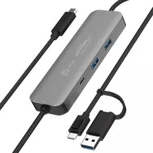 j5create Screen /Mouse /Keyboard /파일 공유 허브 웜홀 스위치 디스플레이 KVM PC에서 USB 3.1 Windows