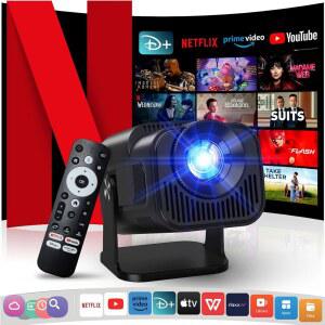 빔프로젝터 HY320MINI 4K 안드로이드 11 네이티브 1080P 듀얼 버전 HY300 휴대용 시네마 390ANSI WIFI6 1920 0 BT5