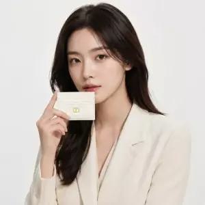 디올 Dior Caro Freesia 카드 지갑 라떼 서플 까나쥬 송아지 가죽