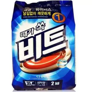 학교 세탁세제 분말세제 2kg 비트 빨래세제 통돌이세탁기 드럼세탁기 서치42