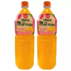 해태 과일촌 데일리 망고복숭아 1.5L 2개
