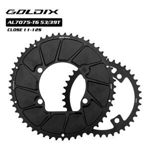 SHIMANO 12/11S용 GOLDIX 110BCD 2X 에어로 체인링 - Dura-Ace R9200 Ultegra R8100 105 4볼트 크랭크셋과