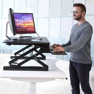 스탠드 리프트업 데스크 선반 60cm 업무 리프트 1 높이조절 프리호버링 조절 작업대