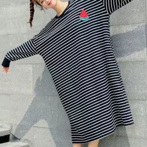 [하프클럽/]봄 가을 빅사이즈 오버핏 파자마 원피스 잠옷 빅사이즈잠옷 여