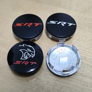 니트로 구경 도전자 충전기 여행 캐러밴 Durango Chrysler 300 자동차 허브 캡용 4pcs 63mm SRT 휠 센터 캡