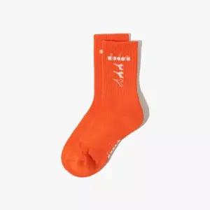 디아도라 diadora 프리즈 패턴 쿼터 삭스 ORANGE D5143LSC25ORS 492141