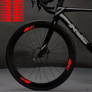 1 세트 자전거 휠 림 스티커 반사 방수 데칼 MTB 자전거용 스포츠 레이싱 장식