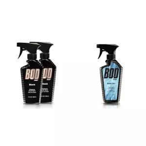 BOD 남성용 향수 바디 스프레이 블랙 다크 아이스 8fl oz 2개입