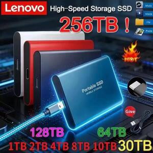 레노버 휴대용 외장 SSD 고속 솔리드 스테이트 디스크 1TB USB3.1 하드 드라이브 PC/노트북//휴대폰용