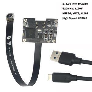 4K 13MP HD IMX258 Type-C USB3.0 카메라 모듈 자동 초점 79 ° 4208*3120 MJPEG YUY2 H.264 UVC 준수 플러