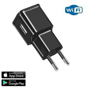 EU/미국 플러그 USB 충전기 카메라   와이파이 레코더 무선 휴대용   TF 카드