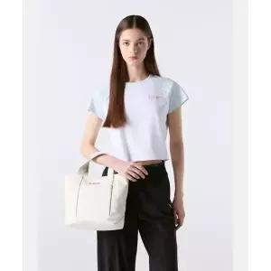 [데상트]가방 데님 미디움 캔버스 토트백 아이보리 SR223UBG40 40 IVY0 6175558