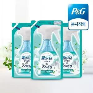 페브리즈 섬유탈취제 강력탈취 다우니 실내건조 프레시클린향 320ml 리필 3개