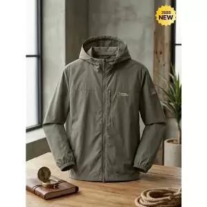 [셀러허브]내셔널지오그래픽 N262UJP910 월리스 후드 풀집업 바람막이 G/KHAKI (S48215694)