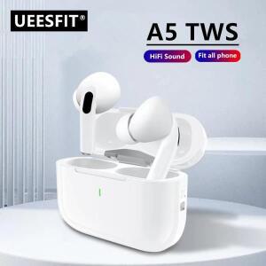 UEESFIT A5 TWS Bluetooth5.3 이어폰 진정한 무선 이어버드 소음 감소 인이어 헤드폰 마이크가 있는 스포츠