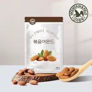 산과들에 10062 25년산 햇 볶음아몬드400g 고소한 견과류