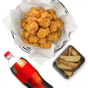 [교촌치킨] 허니옥수수순살+콜라1.25L+웨지감자