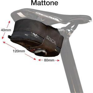 SILCA MATTONE 시트 팩 자전거 테일 백 안장 가방 지퍼 보아 장착 시스템 산악 Mattone 언더