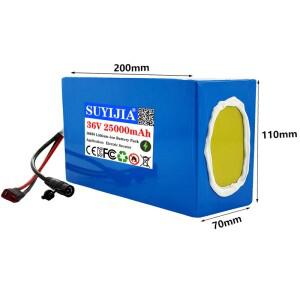 36V 25000mAh 배터리 10S5P 1000W 18650 리튬 이온 팩 엔진 고출력 및 내장 BMS 보호 기능 포함