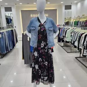 꼼빠니아라운드넥 반팔 데님 자켓CAEU4WDJ110LJANE_KG