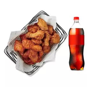 [교촌치킨] 반반한마리[간장+레드]+콜라1.25L