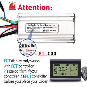 22A Ebike KT 컨트롤러 36V48V 500W750W KT-LCD3 디스플레이 포함 전기 자전거 액세서리 패널 LED900S