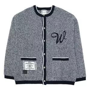 우영미 로고 남성 가디건 W261KN06508N