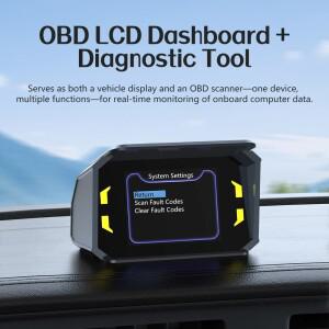 자동차  OBD LCD 게이지 디스플레이 A402 HUD 헤드업 범용