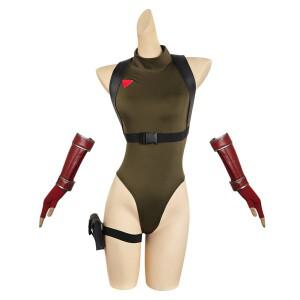 SF 클래식 Cammy 코스프레 역할 놀이 빨간 베레모 녹색 점프 슈트 애니메이션 파이터 게임 변장 의상 성인