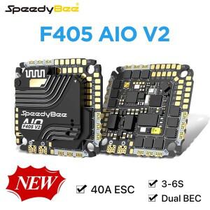 스피디비 F405 AIO V2 플라이트 컨트롤러 35A ESC 2IN1 ICM-42688 자이로 3-6S 듀얼 지원 DSHOT600/300 DJI