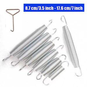 10PCS GSD 트램펄린 아연 길이 100mm 145MM 교체 사용 180MM 도금 강철 스프링