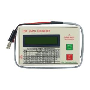 ESR-2501C 미터 1-5ohms/5-25ohms 고정밀 커패시터 테스터 지원 수동/자동 종료