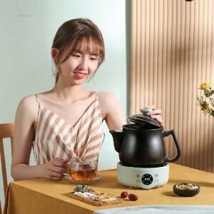 가정용  전기 밥솥 분할 세라믹 건강 한약 냄비 자동 1.8L