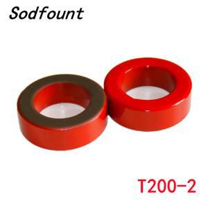 1-5PCS T200 철 분말 코어 ODIDHT 513214mm 12nH/N2 10uo 먼지 페라이트 토로이드 빨간색 회색 AG