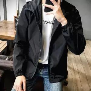 남녀공용 간절기 무지 후드 바람막이 윈드브레이커 자켓