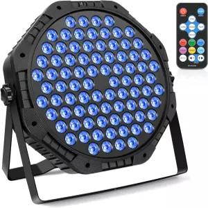 84LED 무대 조명 1팩 150W RGB 파 라이트 코드 파티 사운드 활성화 및 DMX 컨트롤로 DJ 디스코 웨딩 클럽