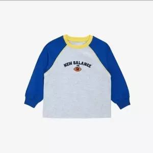 뉴발란스키즈 Ready Set Rugby래글런 티셔츠 NK9BG1305U(50)Blue