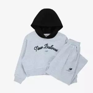 뉴발란스키즈 NBgC여아 후드티 와이드팬츠셋업 NK9YG1806G(AA)Light Melange Gray