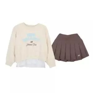 뉴발란스키즈 EXCLUSIVE레이어드 스커트 세트 NK9YGB105G(39)Ivory