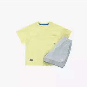 뉴발란스키즈(NB Kids) CITY LAYERING포켓 반팔 셋업 NK9YG2507U(31)Light Yellow