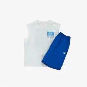 뉴발란스키즈 EXCLUSIVE핫써머 나시 세트 NK9YGB213U(50)Blue
