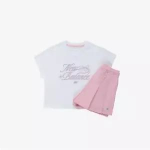 뉴발란스키즈 EXCLUSIVE반소매 스커트 세트 NK9YGB208G(10)White
