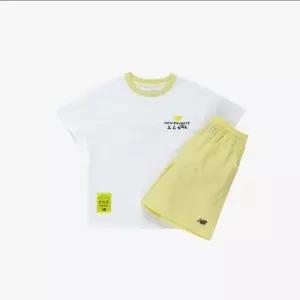 뉴발란스키즈(NB Kids) Run Festival쿨터치 반팔티 + 우븐 스트레치 팬츠 셋업 NK9YG2504U(30)Yellow