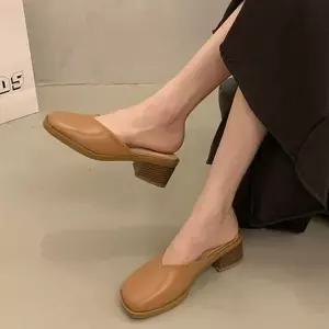[MEM9N41466]미들힐 블로퍼 구두 데일리 슬리퍼 1P