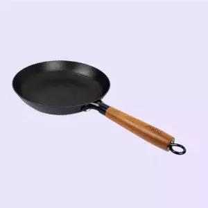 주물팬 24cm 우드 손잡이 무쇠 프라이팬 조리 똑템