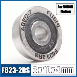 VORON 0 모션용 F623-2RS 플랜지 볼 베어링 A/B 드라이브 유닛 아이들러 XY 조인트 F623RS 베어링 3x10x4mm