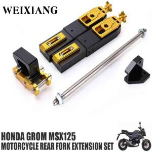 WEIXIANG 혼다 그롬 MSX125 용 오토바이 리어 포크 확장 장치 CNC 알루미늄 증가 제어 시프터 액세서리 수