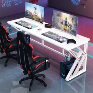 2인용 게이밍데스크 더블 PC 컴퓨터 사무용 듀얼 워크스테이션 피시방 부부 홈 학생