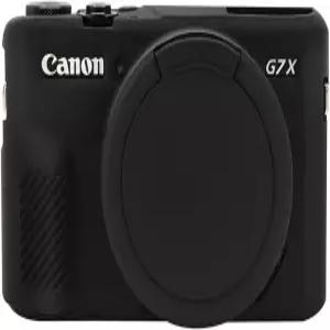 Hxdzieory G7X Mark II 카메라 케이스 탈착식 렌즈 커버 실리콘 캐논 파워샷 액세서리 경량 고무 소프트